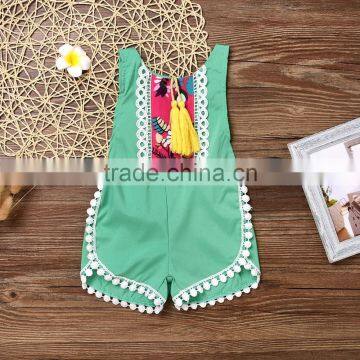 S33622W Summer 2017 Infant Kids Rompers Baby Girl Ruffles Romper photo-3