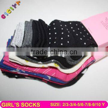 Pretty girls socks mixed design custom jacquard socks in socks