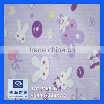 t c 65/35 poplin fabric for garment factory in huzhou city