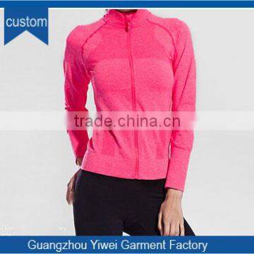 New design women gym wear fitness sport coat