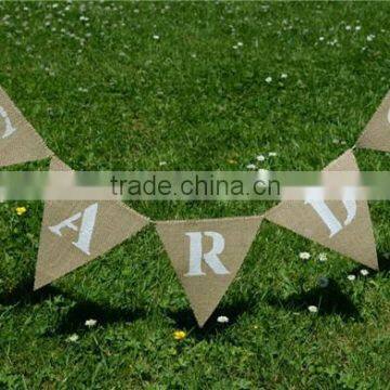 CARDS Hessian Bunting, Wedding Party Bunting