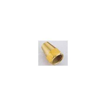 Hose Barb Female Hexagon Brass Compression Fittings / Compression Fitting Nut, Nickel Plated