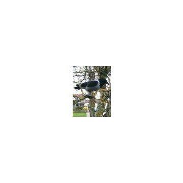 Flocked Hooded Crow Decoys With Legs And Stick, Lightweight Hunting Pigeon Decoys Without Fading