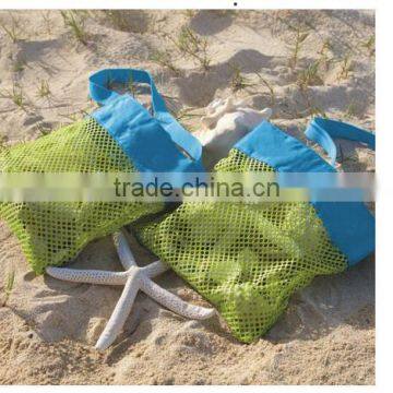 Children's Beach Toys Quick Collection Bag Sands Away Net Bag Beach Treasures Bag for Kids