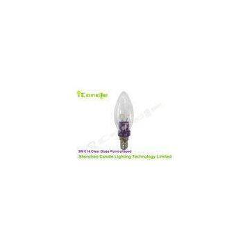 Violet Aluminum E14 Led Candle Bulb 360 Beam Angle 3w Ra90 Ac110V
