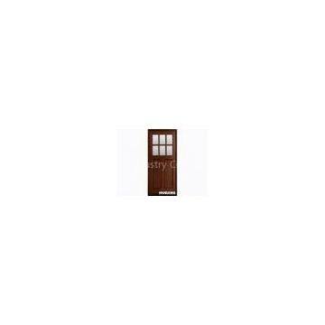 Elegant Interior Solid Timber Door With Locks , Rubber Seal