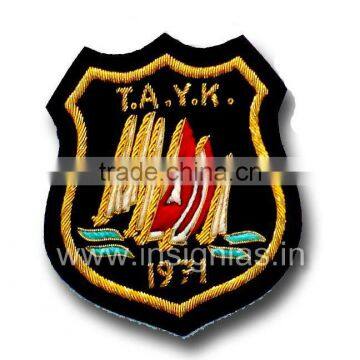 Embroidered Bullion Wire Badges