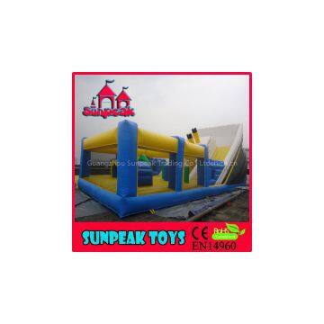 SL-1970 Giant Bouncer With Obstacle Titanic Inflatable Slide