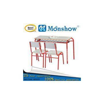 Twin Seat Plywood With Tube Desk Furniture