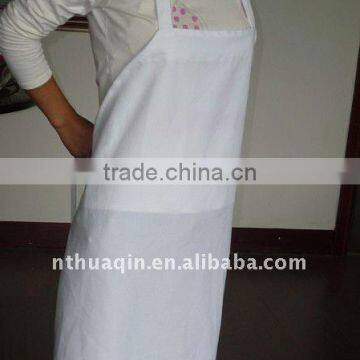 100% spun polyester bib aprons spun poly cooking apron