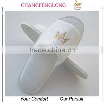 Disposable terry slipper for hotel/wholesale terry cloth slipper