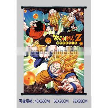 Japanese Manga Dragon Ball Z Anime Colorful Printed Cartoon Wall Scrolls 60*90CM