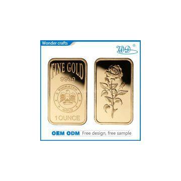 Unique Novelty Decorative Alloy Laser Eagle Pure Fine Gold Bars 50 Gram 999 Fine Gold Bar Bullion