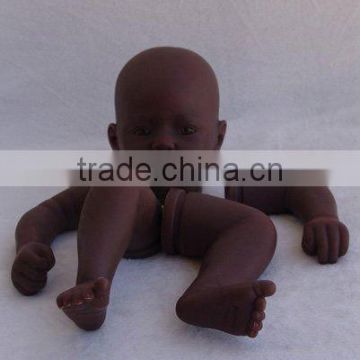 custom make 18 inch vinyl doll kits/biracial reborn dolls/BLACK doll kit for kids