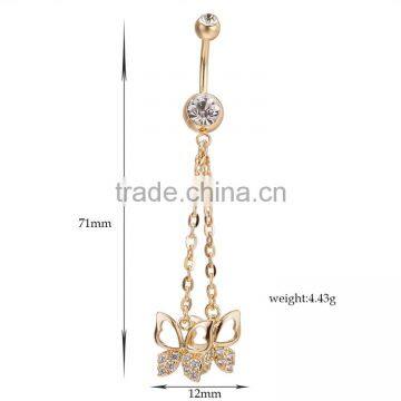 Button Gem Body Piercing Flower Navel Belly Ring Yiwu photo-5