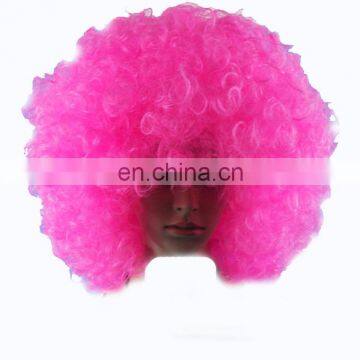 HEN-0070 hen party supplier accessories big pink afro wig