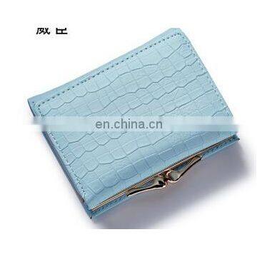 Genuine Leather Wallet Female Crocodile Pattern Coin Purses Card Holders Short Female Purse Mini Carteira Feminina Lady Wallet