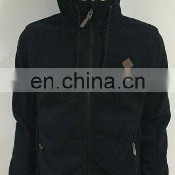 2016 Casual Black Jacket With Hood for 2015