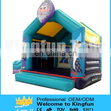 Small inflatable moonwalk slide combo for children