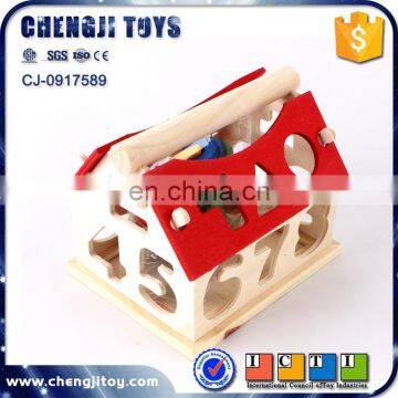 Digital intelligent house learning funny wooden toy house