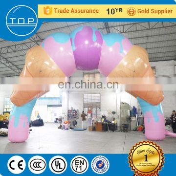 Professional halloween haunted house advertising inflatables inflatable finish line with En14960/EN15649