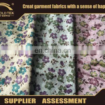 2016 fashion new high velour ordinary smaller ditsy florals plain flower printed printing fabric in keqiao fullgold