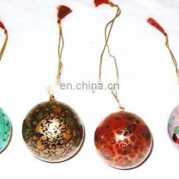 indian PAPERMACHI CHRISTMAS TREE ORNAMENTS HANGINGS