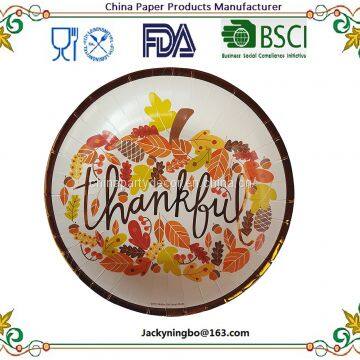 Ningbo PartyKing Christmas Party Holiday Disposable Dinnerware Tableware Color Printed Paper Plate With PE Coated Pack Made in China photo-4