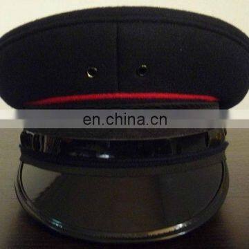 customizing uniform cap for officers