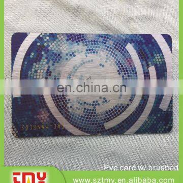 Transparent brushed plastic Business Card with special printing machine