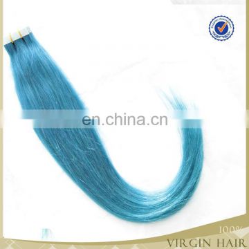 Newest double drawn tape hair extension blue tape hair weave