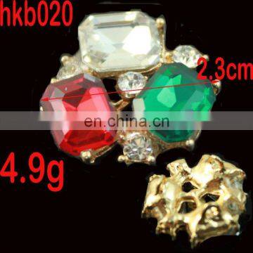 Rhinestone Alloy Button,glass Rhinestone Button, Rhinestone Dressing Button