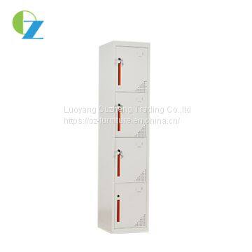 Workstation Factory Staff Clothes or Shoes Storage Cabinet With 4 Doors Hanging Clothes Metal Locker photo-3
