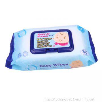 Alcohol Free Baby Skin Care Package With Plastic Lid Wet Wipes photo-3