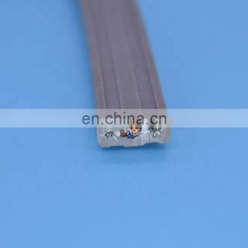 Grey elevator cable Cat6 for cctv camera