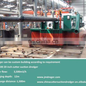 JMD500 20" Non Self-propelled Hydraulic River Sand Dredger Cutter Suction Dredger for Sale photo-5