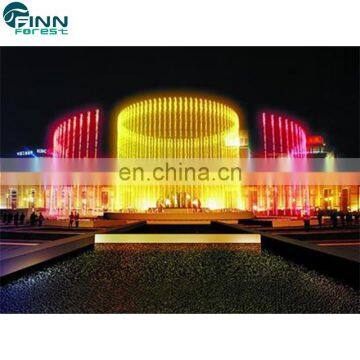 Decorative indoor water curtain wall fountain