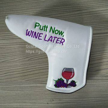 Grape Wine Embroidery Golf Blade Head Cover photo-2