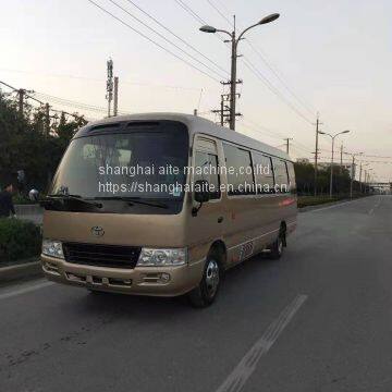 cheap price 2016  used toyota coaster bus with diesel engine and 30 seats for sale in shanghai ,china