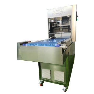 ultrasonic chocolate peanut candy slicing machine ultrasonic pizza cutting machine