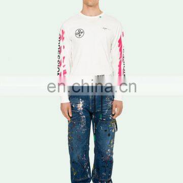 DiZNEW PAINTED POCKETS VINTAGE PAINT CARPENTER JEAN PANTS FOR BOYS photo-6