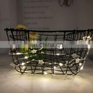 Battery Led Pearl Decoration Copper Wire String Light