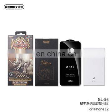 REMAX Sino Series 9D Large Arc Side Explosion-proof and Wear-resistant Frosting Tempered Glass Screen Protector For IPhone 12