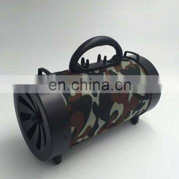 Portable Cylindrical LED Bluetooth Speaker With FM Radio