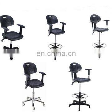 Office Furniture PU Leather Height Adjustable Stainless Steel Swivel LaboratoryStool photo-5