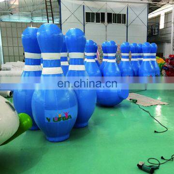 Factory Direct Sale Large Indoor Inflatable Human Bowling Pin Set Games