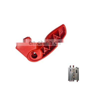 Custom red ABS injection plastic molded parts