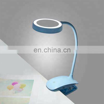 High quality 360 degree flexible smart make up table lamp with mirror & mini fan