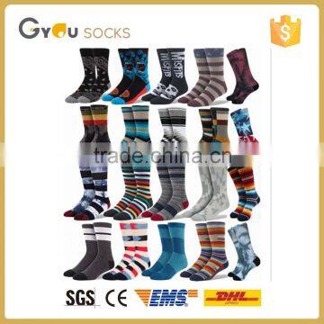 Various kinds of men colorful high quality stripes tube socks