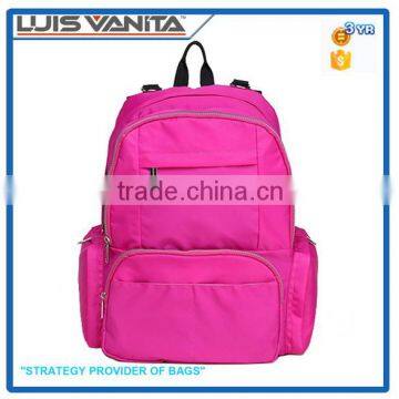 Stylish Rose Polyester High Quality Backpack Diaper Bag